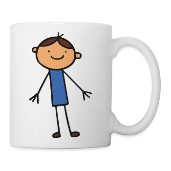 Child cartoon design - Coffee/Tea Mug - white - Right