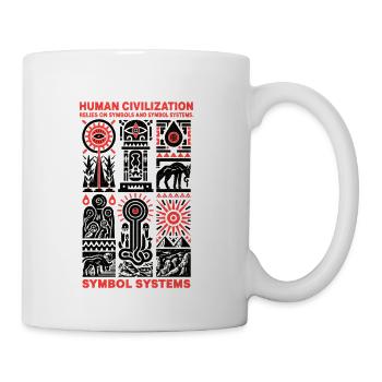 Symbolic Civilization Glyphs - Coffee/Tea Mug - white - Right