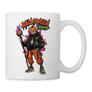 Halloween Legend Pumpkin Head Streetwear - Coffee/Tea Mug - white - Right