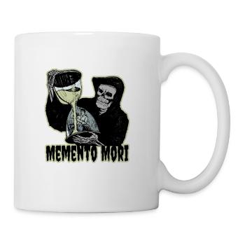 Memento Mori Halloween Gift remember you will die - Coffee/Tea Mug - white - Right