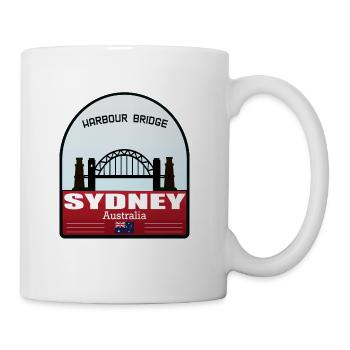Harbour bridge in sydney australia - Coffee/Tea Mug - white - Right