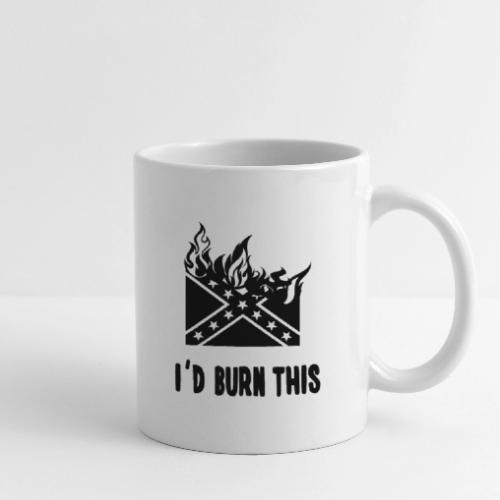 Confederate Flag Burning - Coffee/Tea Mug