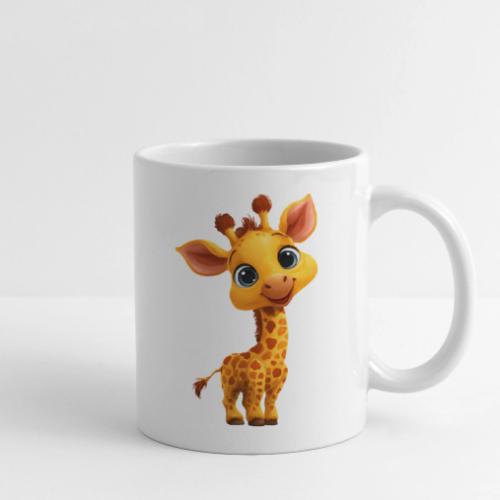 Adorable Cartoon Baby Giraffe with Big Eyes - Coffee/Tea Mug