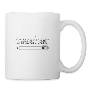 Teacher mode on Outfit pencil - Coffee/Tea Mug - white - Right