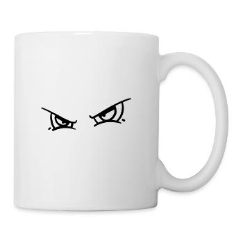 Grim Vector Monster Eyes - Coffee/Tea Mug - white - Right