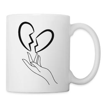Broken Heart - Coffee/Tea Mug - white - Right