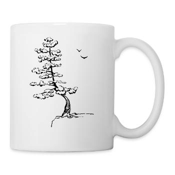 Pine tree - Coffee/Tea Mug - white - Right