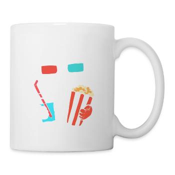 Cat Cinema Foodie Gift - Coffee/Tea Mug - white - Right