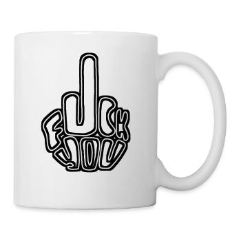 Fuck you - Coffee/Tea Mug - white - Right