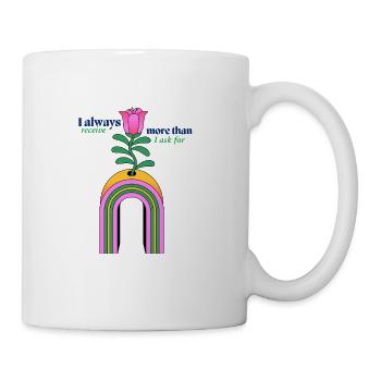 Positive Abundance Affirmation Quote Manifesting - Coffee/Tea Mug - white - Right