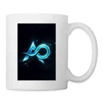 Neon A-O Glyph in Cosmic Glow - Coffee/Tea Mug - white - Right