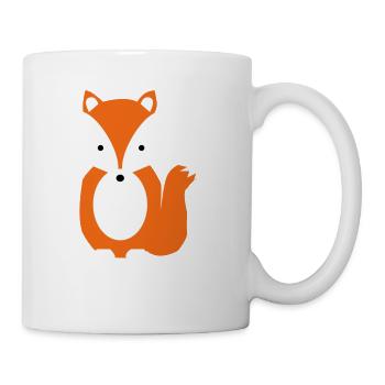 Cute woodland fox - Coffee/Tea Mug - white - Right