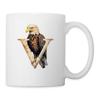 EAGLE LETTER V - Coffee/Tea Mug - white - Right