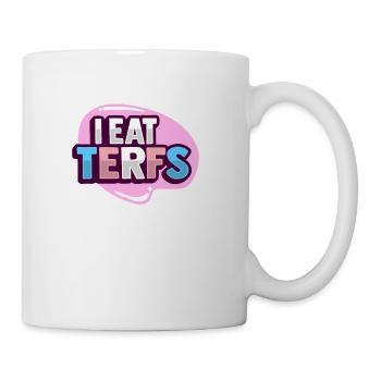 No Terfs Transfeminism Trans Person - Coffee/Tea Mug - white - Right