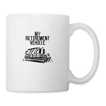 Pontoon Boat Mon véhicule de retraite - Tasse - blanc - Droite