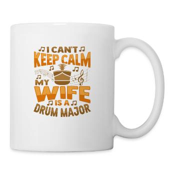 My Wife is a Drum Major Design for a Drum Major - Coffee/Tea Mug - white - Right