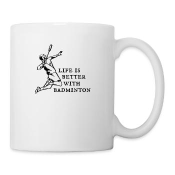 Badminton Badminton Player - Coffee/Tea Mug - white - Right
