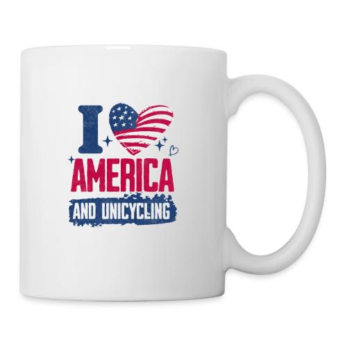 I Love America And Unicycling - Coffee/Tea Mug