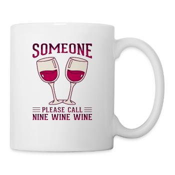 Red Wine Lover Wine Drinker Wine Tester Wine - Coffee/Tea Mug - white - Right
