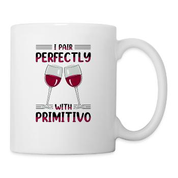 Red Wine Wine Drinker Wine Tester Primitivo Wine - Coffee/Tea Mug - white - Right