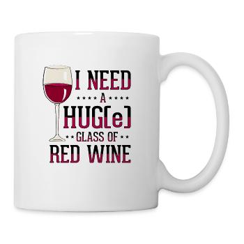 Red Wine Lover Wine Drinker Wine Tester Wine - Coffee/Tea Mug - white - Right