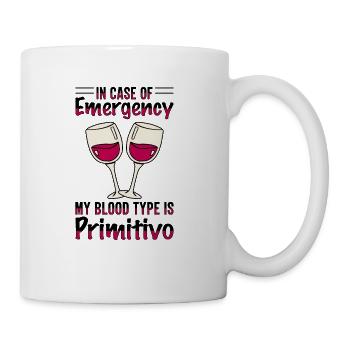 Red Wine Wine Drinker Wine Tester Primitivo Wine - Coffee/Tea Mug - white - Right
