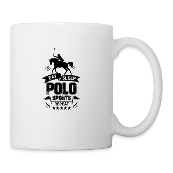 Horses Horseman Equestrian Polo Pony Horse Polo - Coffee/Tea Mug - white - Right