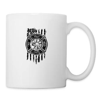 Fire Dept - emergency squad - Coffee/Tea Mug - white - Right