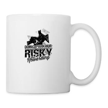 Doing Parkour: Risky but Rewarding - Parkour - Coffee/Tea Mug - white - Right