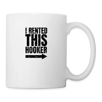 I RENTED THIS HOOKER - Misleading - Coffee/Tea Mug - white - Right