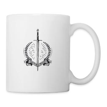 Born to wield the blade - Shield - Coffee/Tea Mug - white - Right