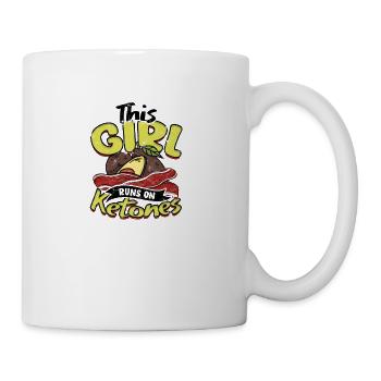 This Girl Runs On Ketones - Fitness - Coffee/Tea Mug - white - Right