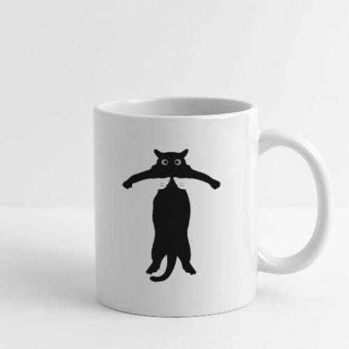 Funny Black Cat Lift - Coffee/Tea Mug