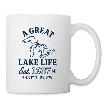 It's a Great Lake Life - Coffee/Tea Mug - white - Right