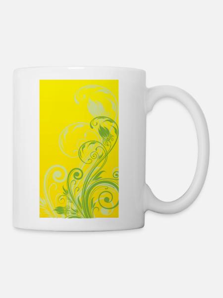 Abstract Leaves - Coffee/Tea Mug - white