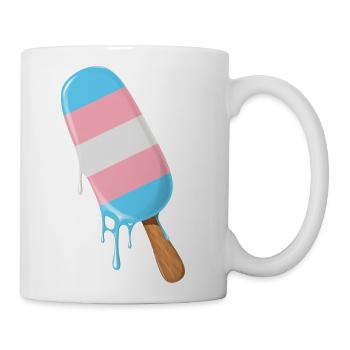 Transgender Pride Ice Cream Lgbt Trans Flag Trans - Coffee/Tea Mug - white - Right