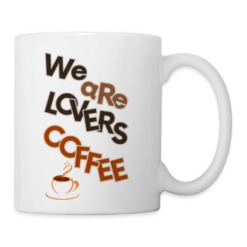 We Are Lovers Coffee: Embrace the Brew - Coffee/Tea Mug - white - Right