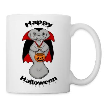 Vampire Manatee - Coffee/Tea Mug - white - Right