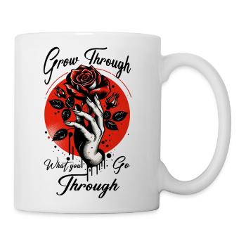 Grow Through What You Go Through - Coffee/Tea Mug - white - Right