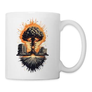 Urban Nuclear Mushroom Cloud - Coffee/Tea Mug - white - Right