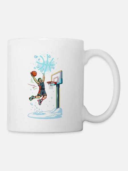 Snowball Dunk – Christmas Parody - Coffee/Tea Mug - white