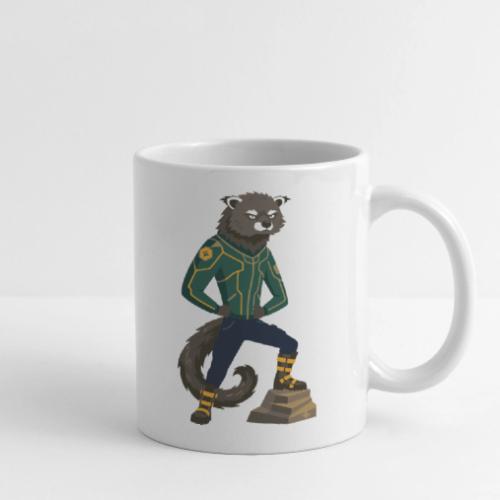 Raccoon Ranger in Neon Armor - Coffee/Tea Mug