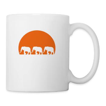 elephants - Coffee/Tea Mug - white - Right