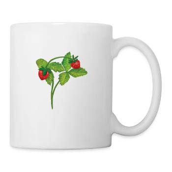 Woodland Strawberry Illustration - Coffee/Tea Mug - white - Right