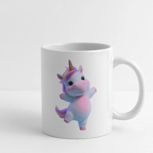 Cute Cartoon Unicorn Dancing Joyfully - Coffee/Tea Mug