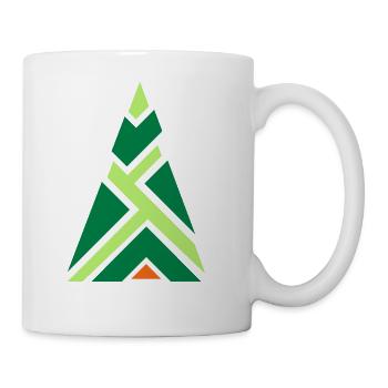 Christmas tree fir tree - Coffee/Tea Mug - white - Right