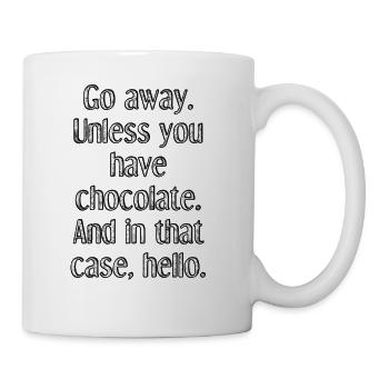 go away - Coffee/Tea Mug - white - Right