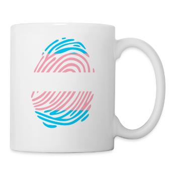 Trans Fingerprint - Coffee/Tea Mug - white - Right