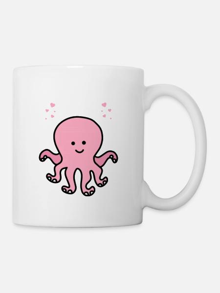 I Do What I Want Children Octopus - Coffee/Tea Mug - white