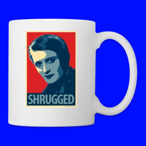 Ayn Rand - parody of Obama poster - Coffee/Tea Mug
